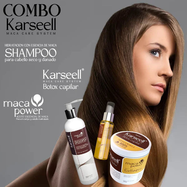 ComboPRO 3 en 1 Karseell - Shampoo + Botox + Argan + Obsequio