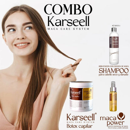 ComboPRO 3 en 1 Karseell - Shampoo + Botox + Argan + Obsequio