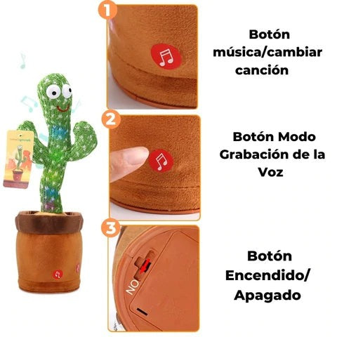 CACTUS BAILARIN CON SONIDO + ENVIO GRATIS