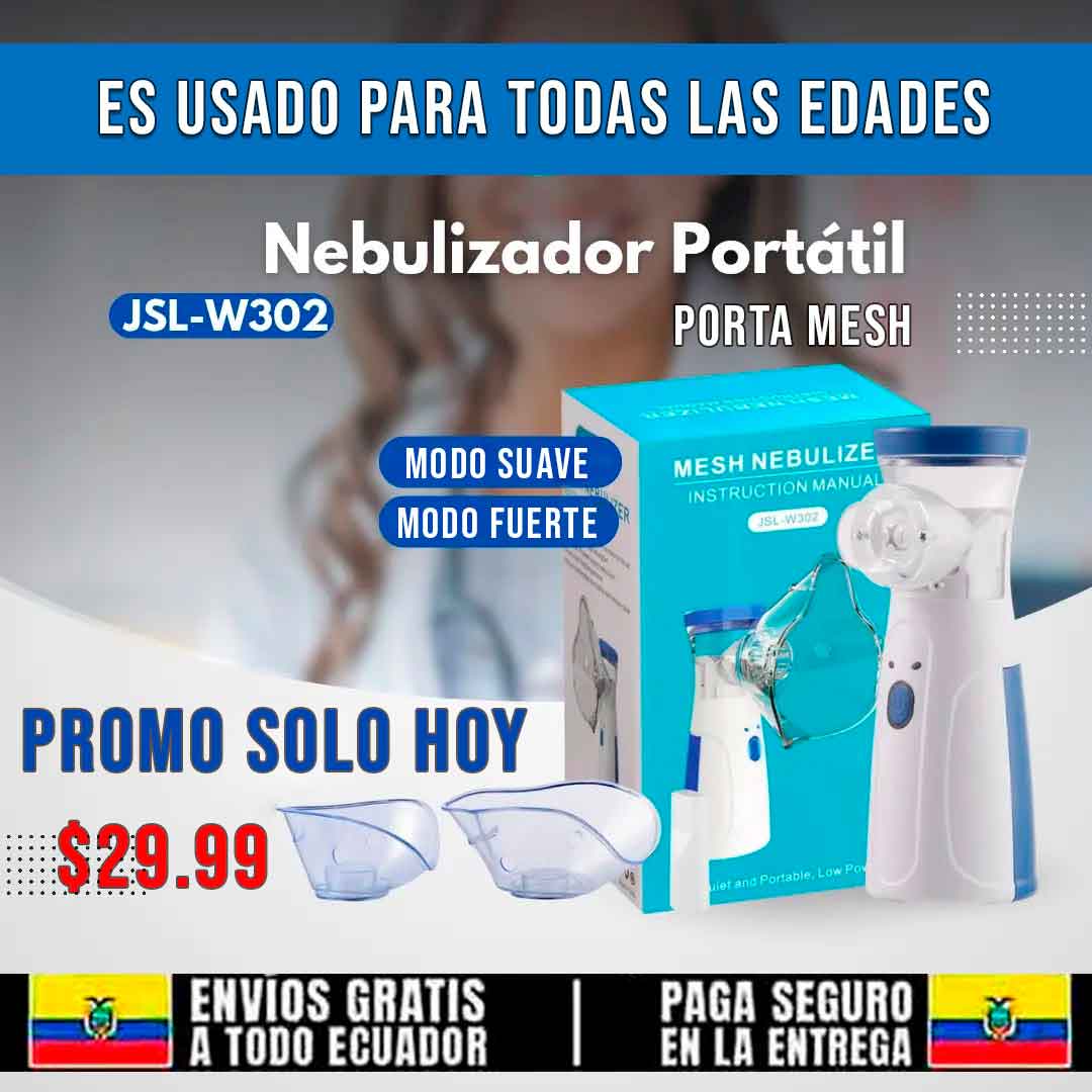 🚨PORTALMESH® Nebulizador Portátil Inhalador + Envio gratis🚨