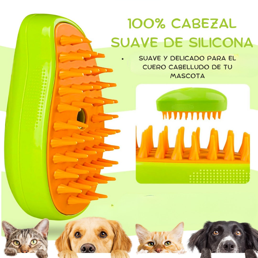 🧼Cepillo a Vapor PowerMax - Para tu Gatito o Perrito