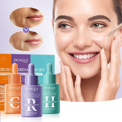 PACK 3X1 SERUM BIOAQUA💜RETINOL+💚HIALURONICO+💛VITAMINA C+ENVIO GRATIS