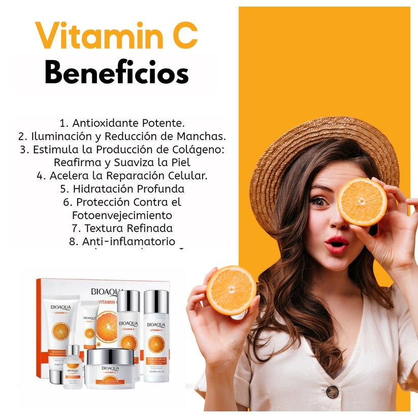 🌼KIT 6X DE LUJO + CAJA CON VITAMINA C - ORIGINAL BIOAQUA🌼