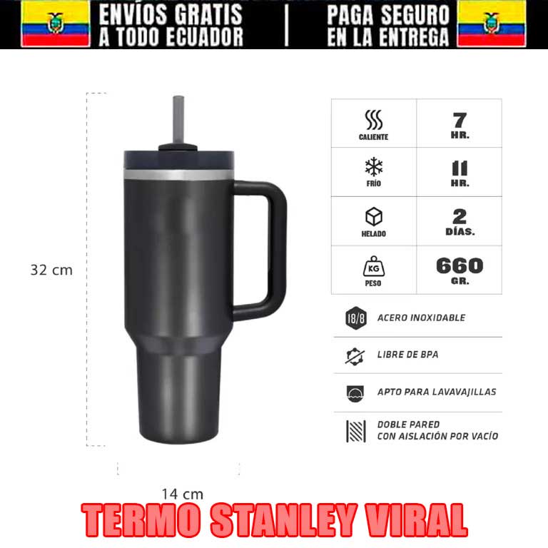 🥤TERMO TIPO STANLEY DE ACERO IXOCIDABLE CON ENVIO GRATIS🥤