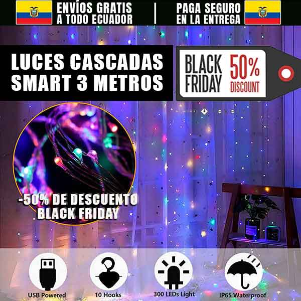 CORTINAS DE LUCES SMART 360 LUCES - 3 METROS CON ENVIO GRATIS