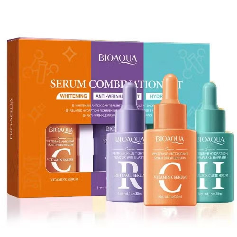 PACK 3X1 SERUM BIOAQUA💜RETINOL+💚HIALURONICO+💛VITAMINA C+ENVIO GRATIS