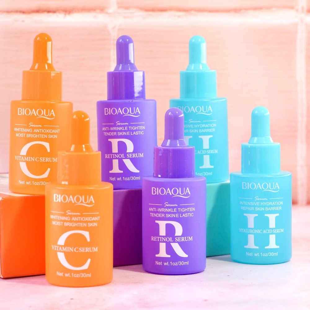 PACK 3X1 SERUM BIOAQUA💜RETINOL+💚HIALURONICO+💛VITAMINA C+ENVIO GRATIS