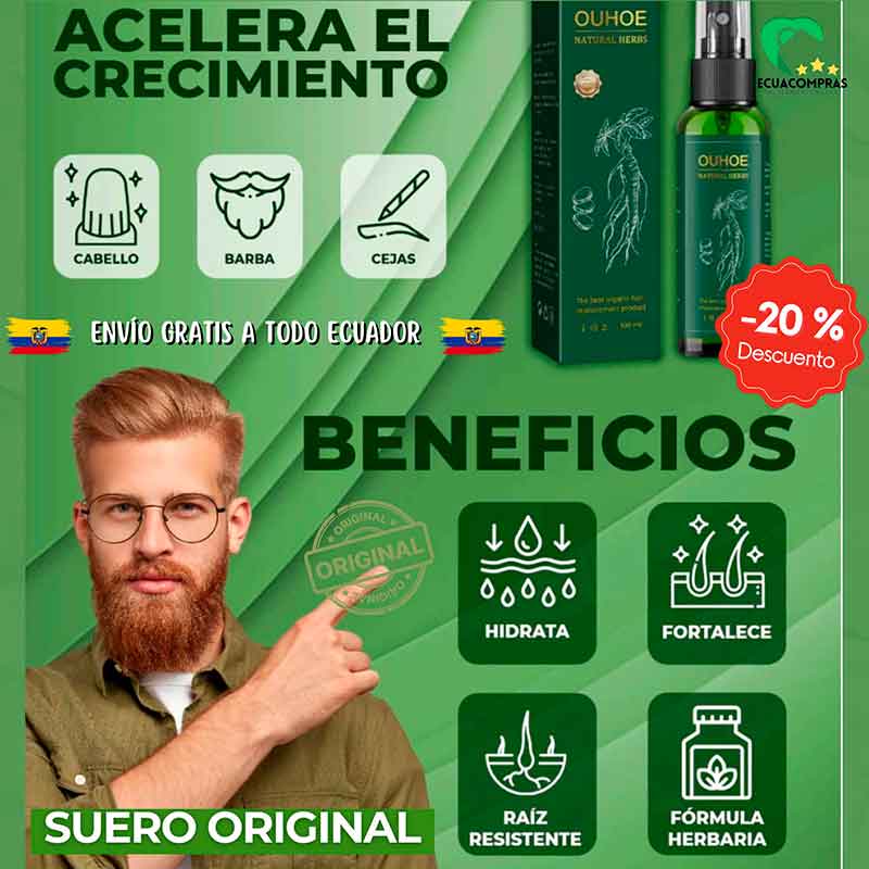 🟤SUERO CAPILAR ORIGINAL PARA CRECIMIENTO DEL CABELLO - OUHOE🟤