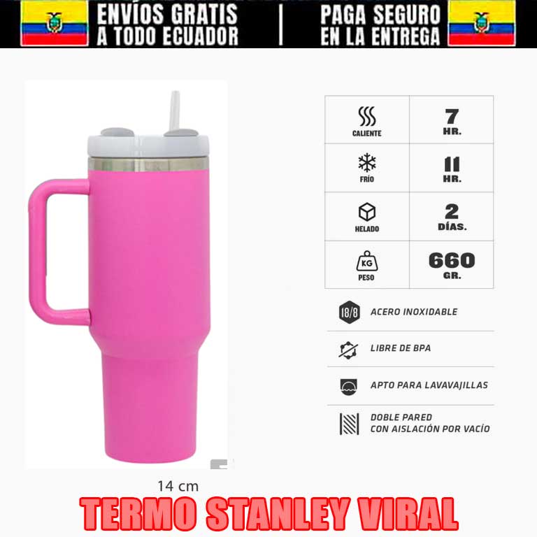 🥤TERMO TIPO STANLEY DE ACERO IXOCIDABLE CON ENVIO GRATIS🥤