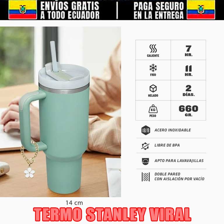 🥤TERMO TIPO STANLEY DE ACERO IXOCIDABLE CON ENVIO GRATIS🥤