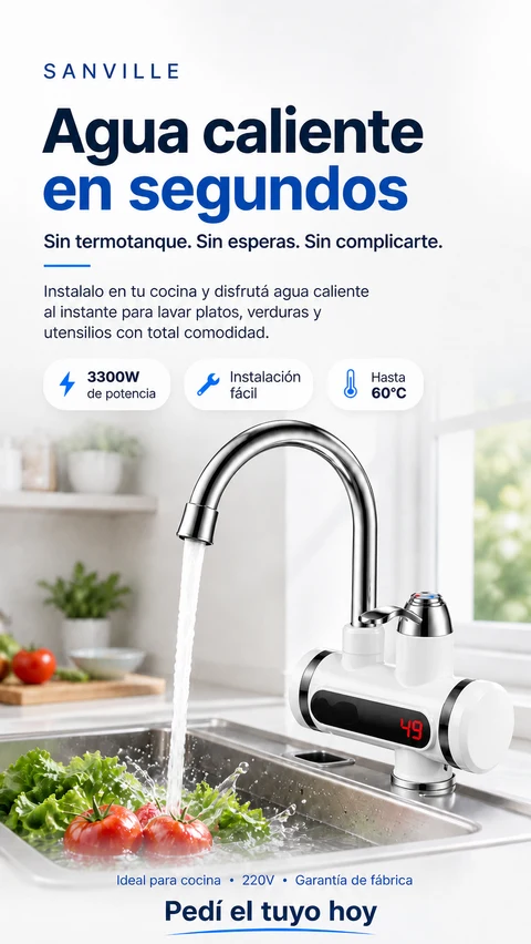 Grifo Calentador De Agua