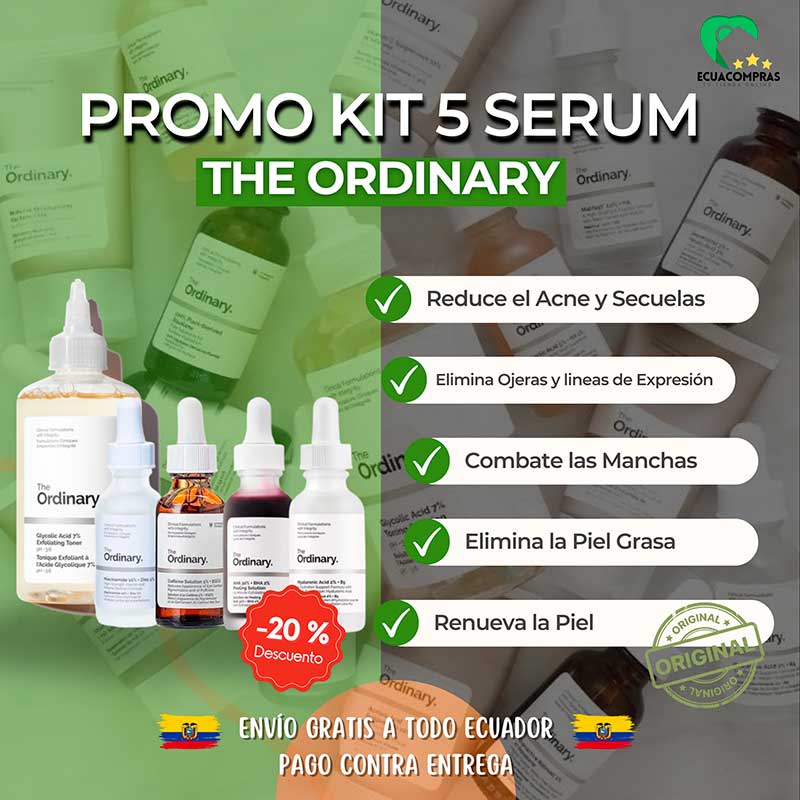 🌟COMBO X5 PRODUCTOS THE ORDINARY INCLUIDO ACIDO GLICOICO 240ml + ENVIO GRATIS🌟