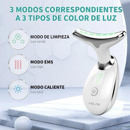 RejuveLift - Masajeador Facial con 3 Luces LED