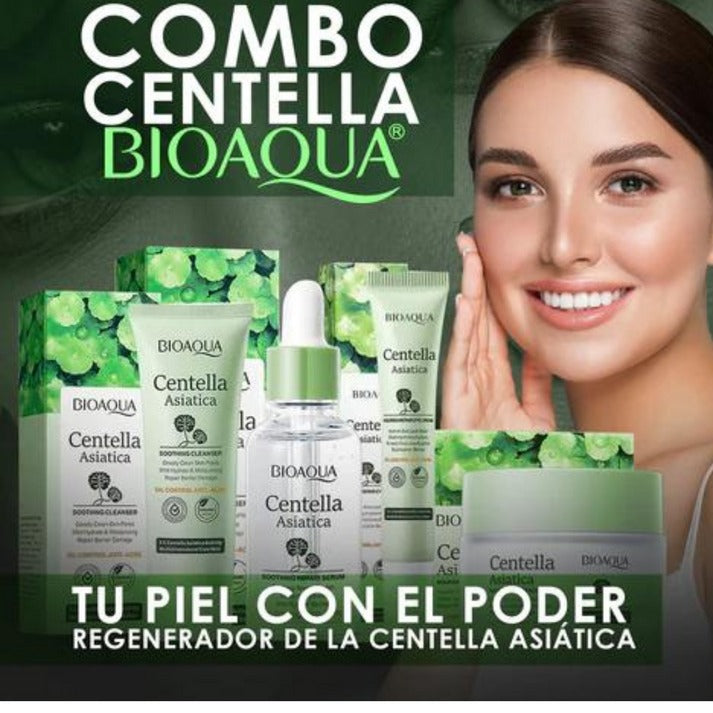 KIT X4 CENTELLA ASIÁTICA ANTI GRASA+ANTI ACNE💚+ENVIO GRATIS